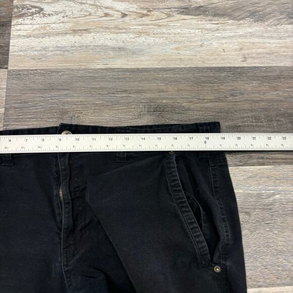 Eddie Bauer Stretch Canvas Black Mens 38x30 Classic Fit Utility Work Pants - Picture 10 of 15